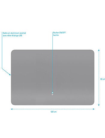 Espejo led Silver Moon