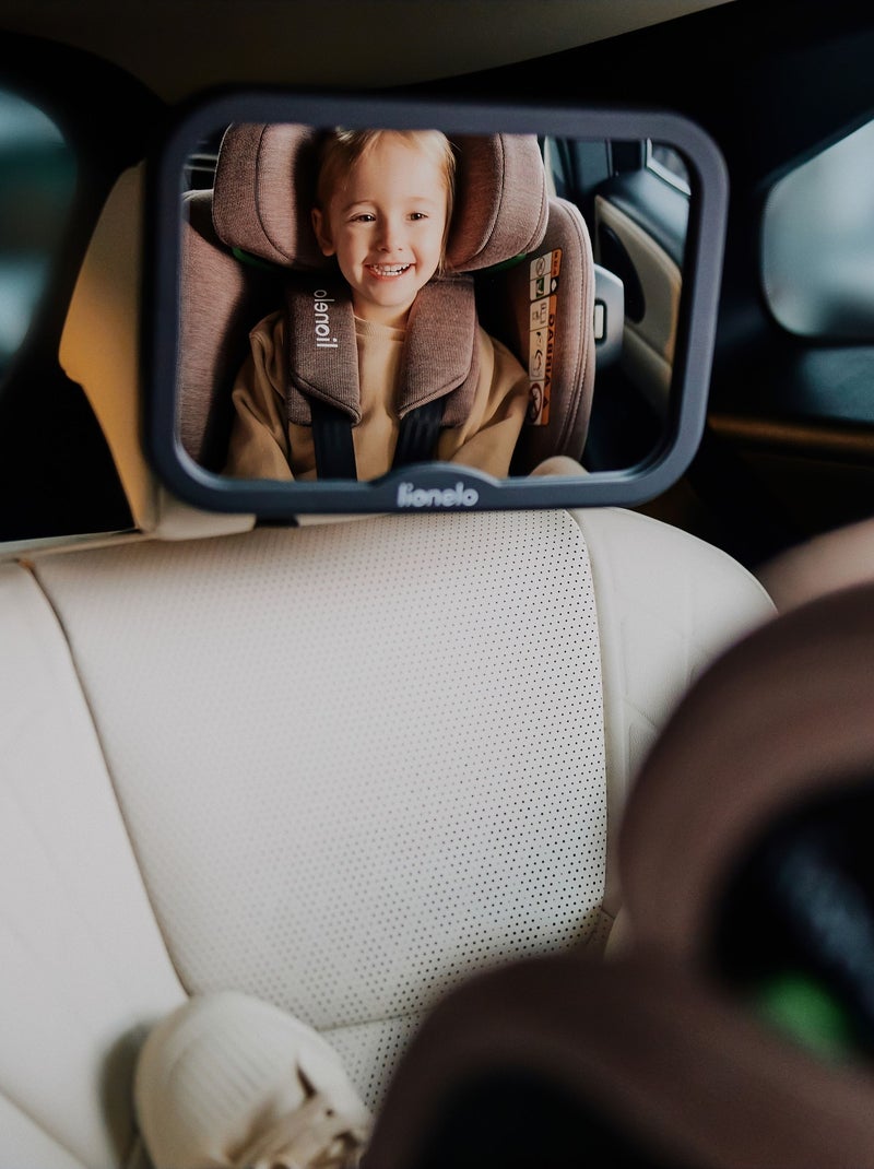 Espejo retrovisor grande para coche LIONELO Sett Baby - 360° - 24,8 x 17,5 cm Negro - Kiabi