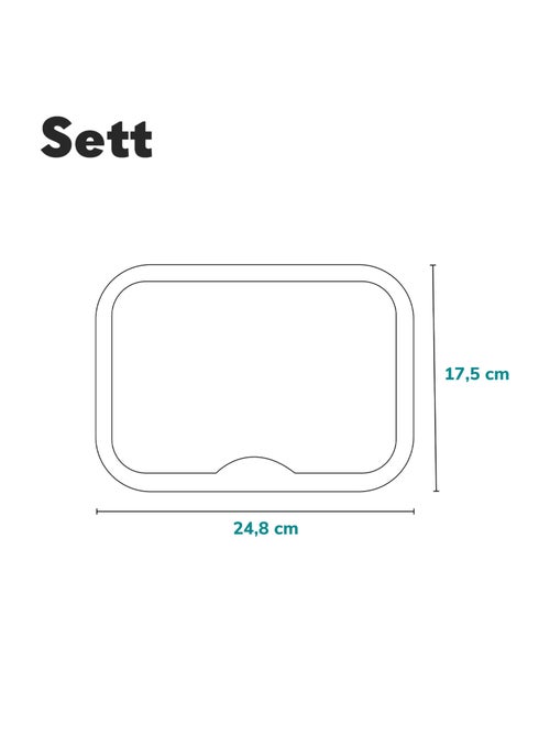 Espejo retrovisor grande para coche LIONELO Sett Baby - 360° - 24,8 x 17,5 cm - Kiabi