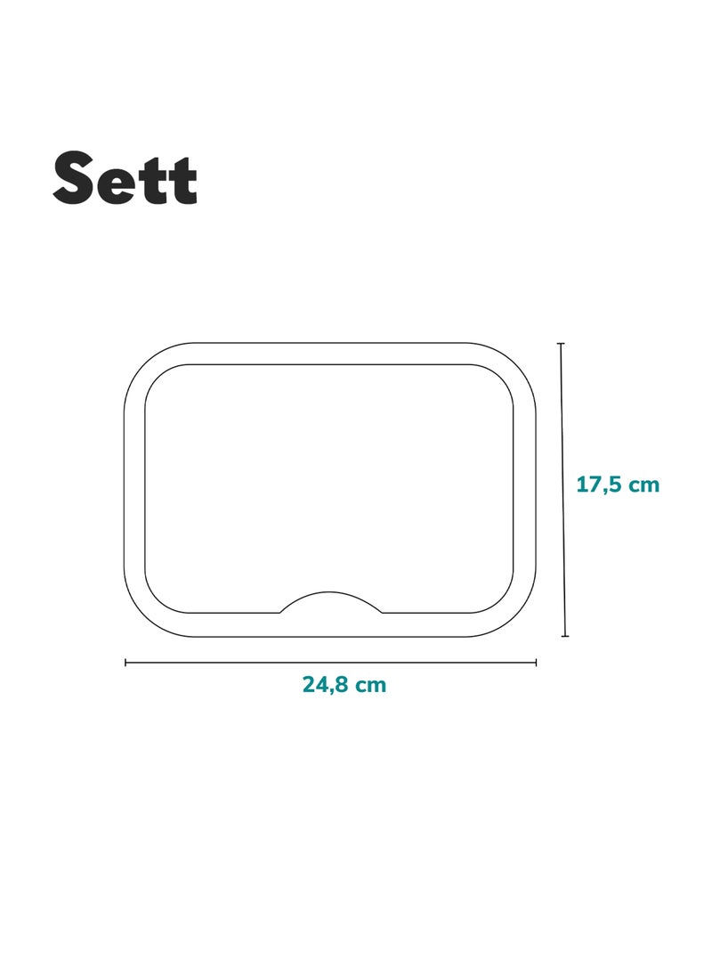Espejo retrovisor grande para coche LIONELO Sett Baby - 360° - 24,8 x 17,5 cm Negro - Kiabi