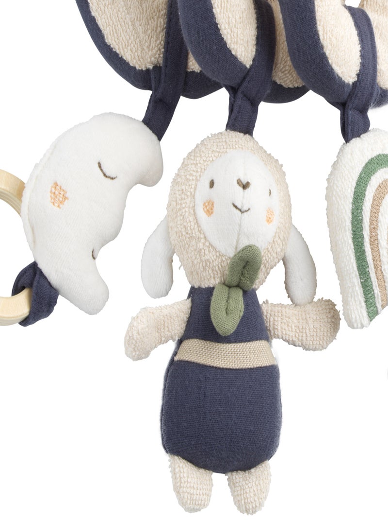 Espiral de actividades en rizo de algodón - SAUTHON Azul beige - Kiabi