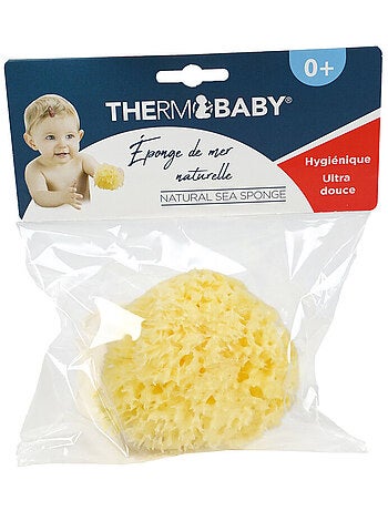 Esponja de mar natural en forma de nido de abeja Thermobaby para el baño del bebé