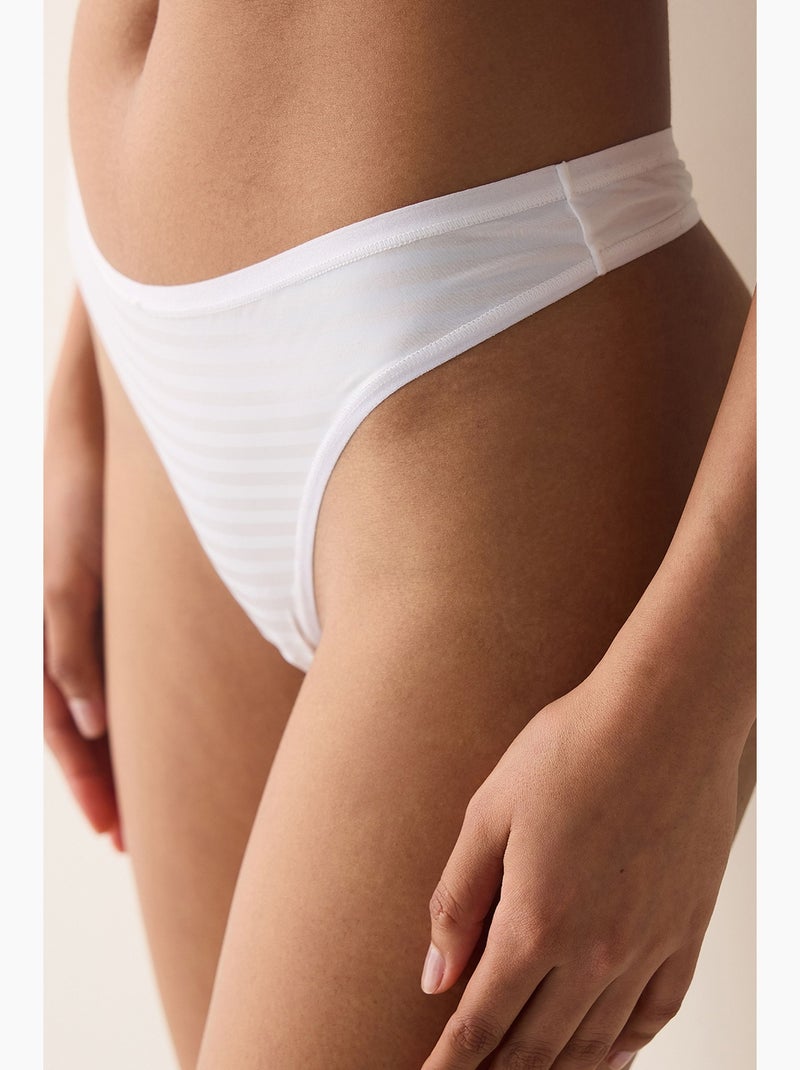 Essentials braguita tanga penti Blanco - Kiabi