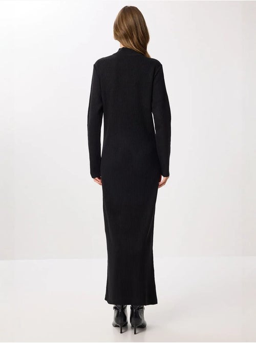 Estambul vestido ajustado de punto texturizado con medio cuello alto istanbul - Kiabi Estambul vestido ajustado de punto texturizado con medio cuello alto istanbul - Kiabi