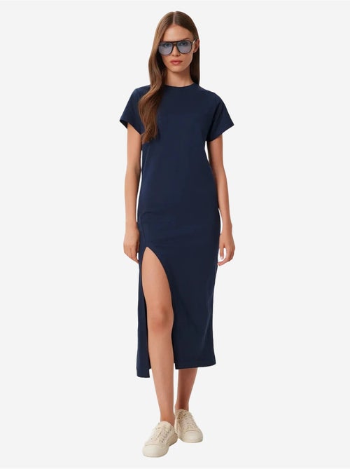 Estambul vestido midi ajustado con abertura lateral istanbul - Kiabi Estambul vestido midi ajustado con abertura lateral istanbul - Kiabi