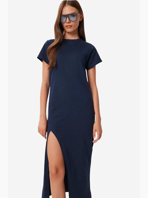 Estambul vestido midi ajustado con abertura lateral istanbul - Kiabi Estambul vestido midi ajustado con abertura lateral istanbul - Kiabi