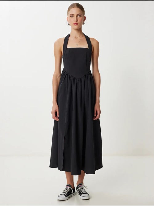 Estambul vestido midi ajustado con cuello cuadrado istanbul - Kiabi Estambul vestido midi ajustado con cuello cuadrado istanbul - Kiabi
