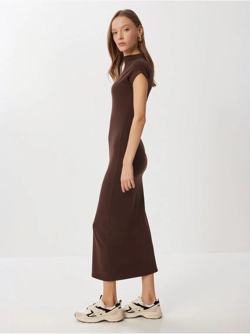 Estambul vestido midi ajustado con medio cuello alto istanbul - Kiabi