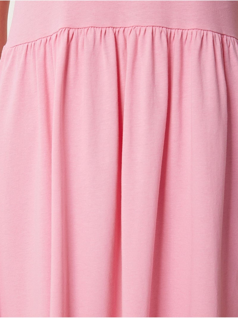 Estambul vestido midi sin mangas con detalle elástico istanbul Rosa claro - Kiabi