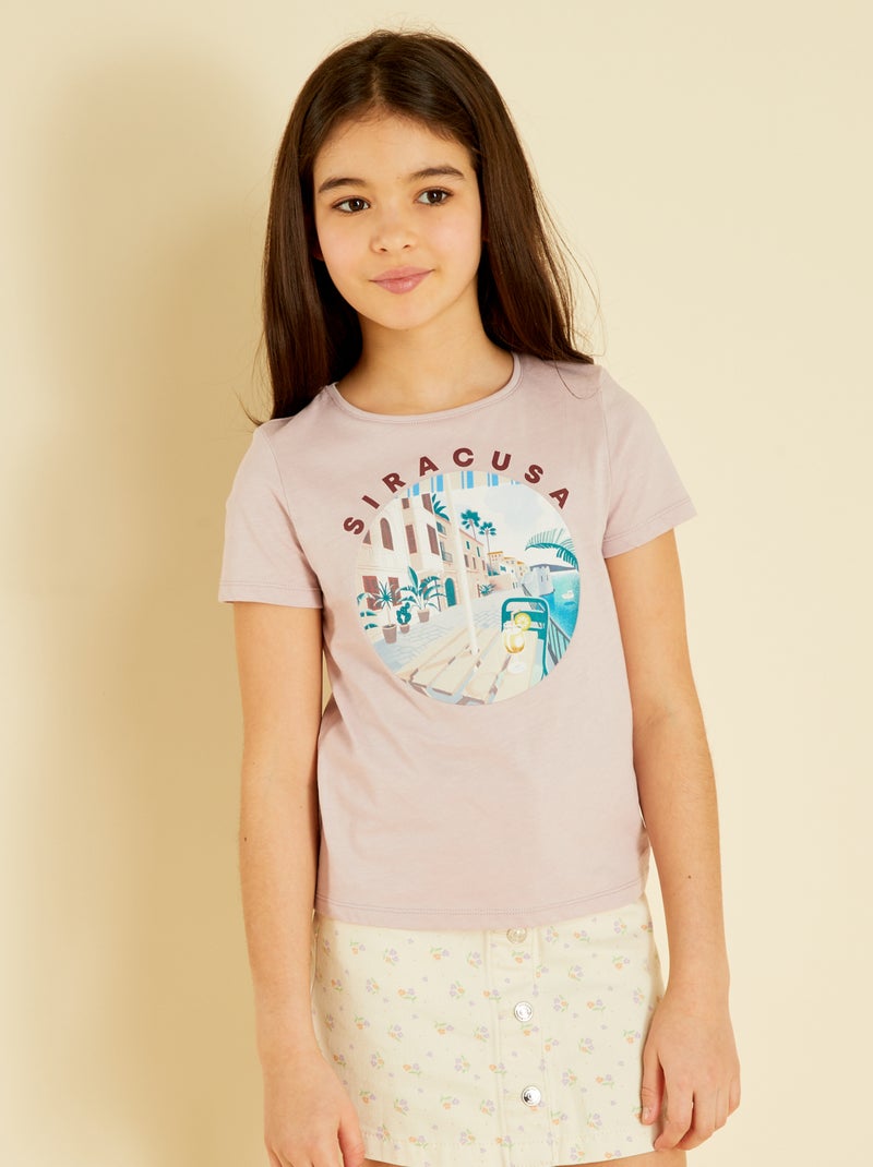 Estampado estampada 'País Vasco' PURPURA - Kiabi