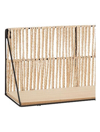 Estante de cuerda y metal