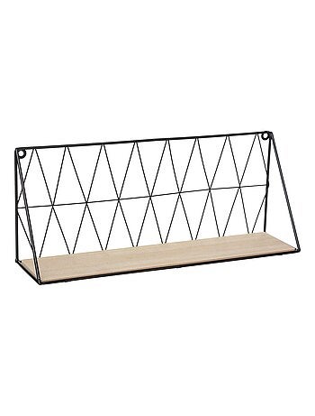 Estante metálico de pared con alambre