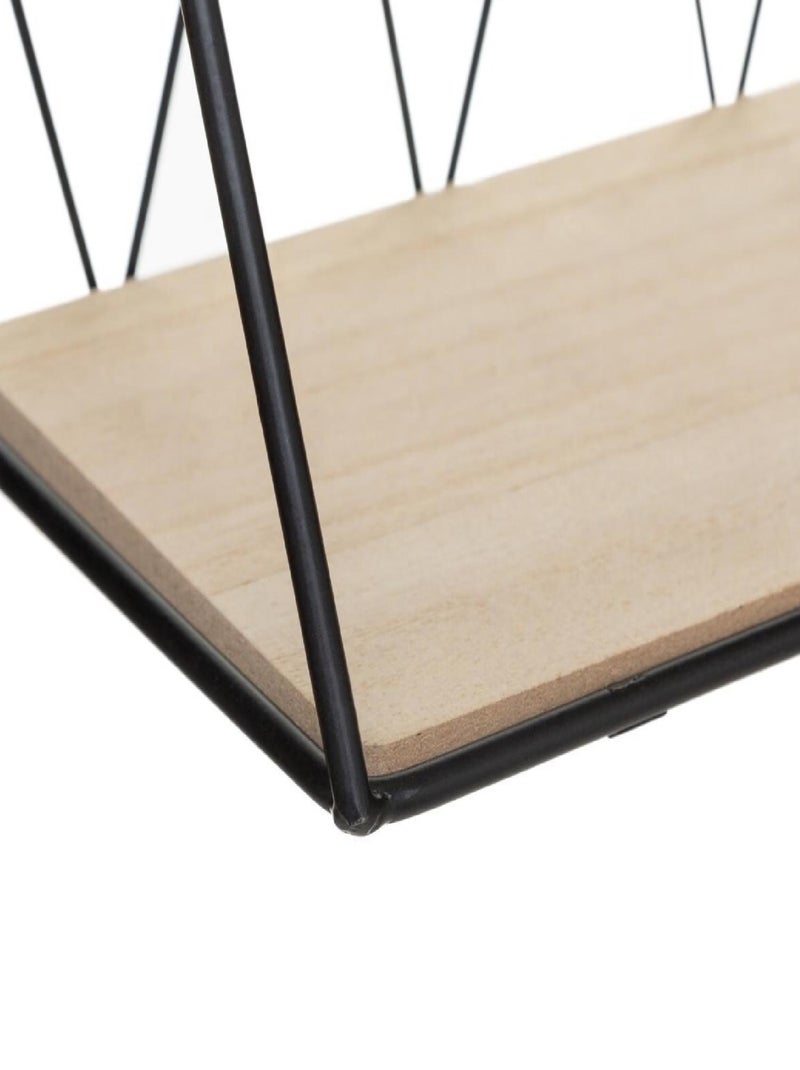 Estante metálico de pared con alambre Negro - Kiabi
