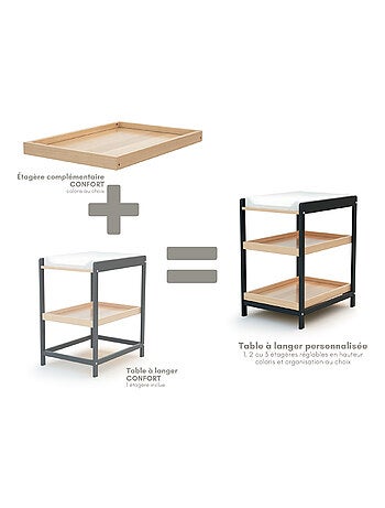Estante para cambiador bebé CONFORT madera