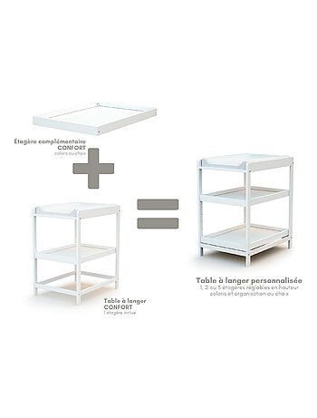Estante para cambiador bebé CONFORT madera