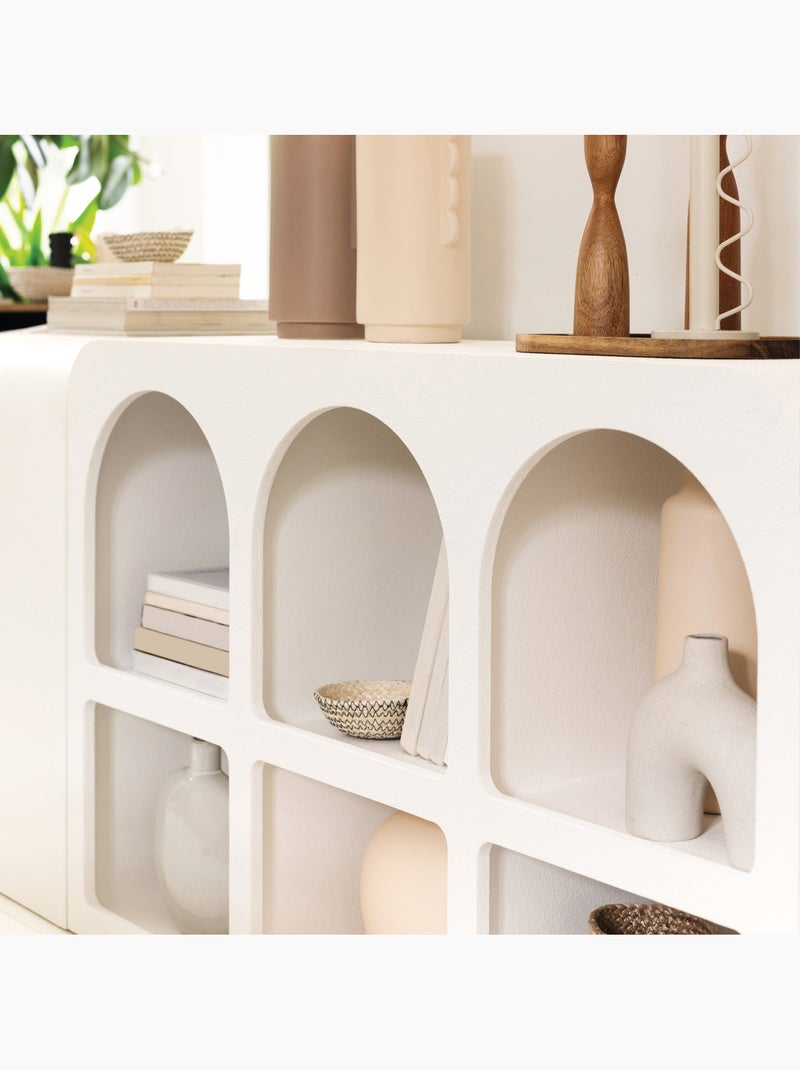 Estantería con 6 nichos de madera Blanco - Kiabi