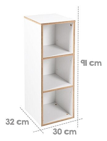 Estantería de almacenamiento 3 compartimentos - Mueble para habitación infantil 'Roba finn'