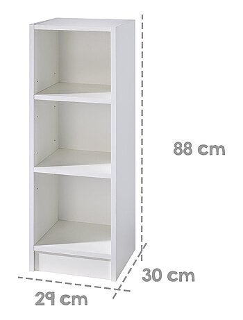 Estantería de almacenamiento 3 compartimentos - mueble para habitación infantil 'Roba maren'