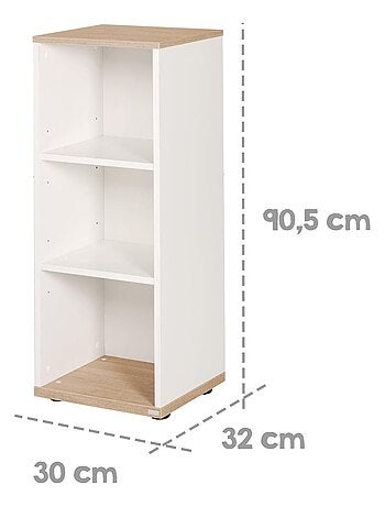 Estantería de almacenamiento 3 compartimentos - mueble para habitación infantil 'Roba pia'