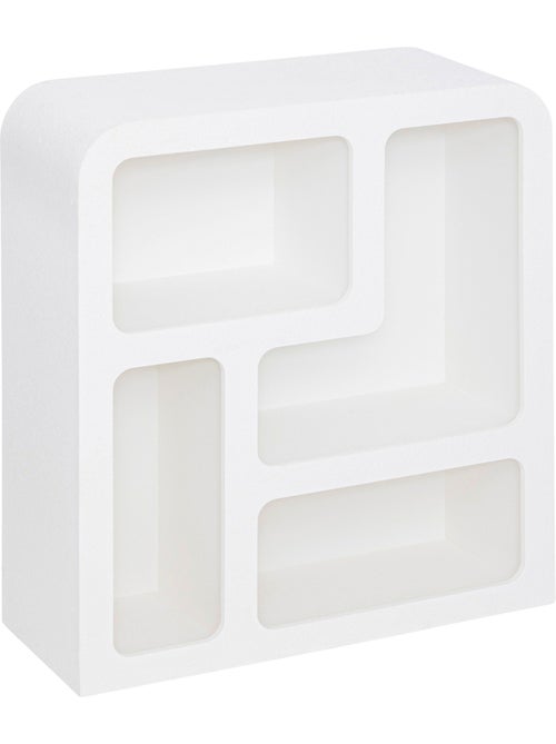Estantería de madera con 4 nichos - Kiabi Estantería de madera con 4 nichos - Kiabi