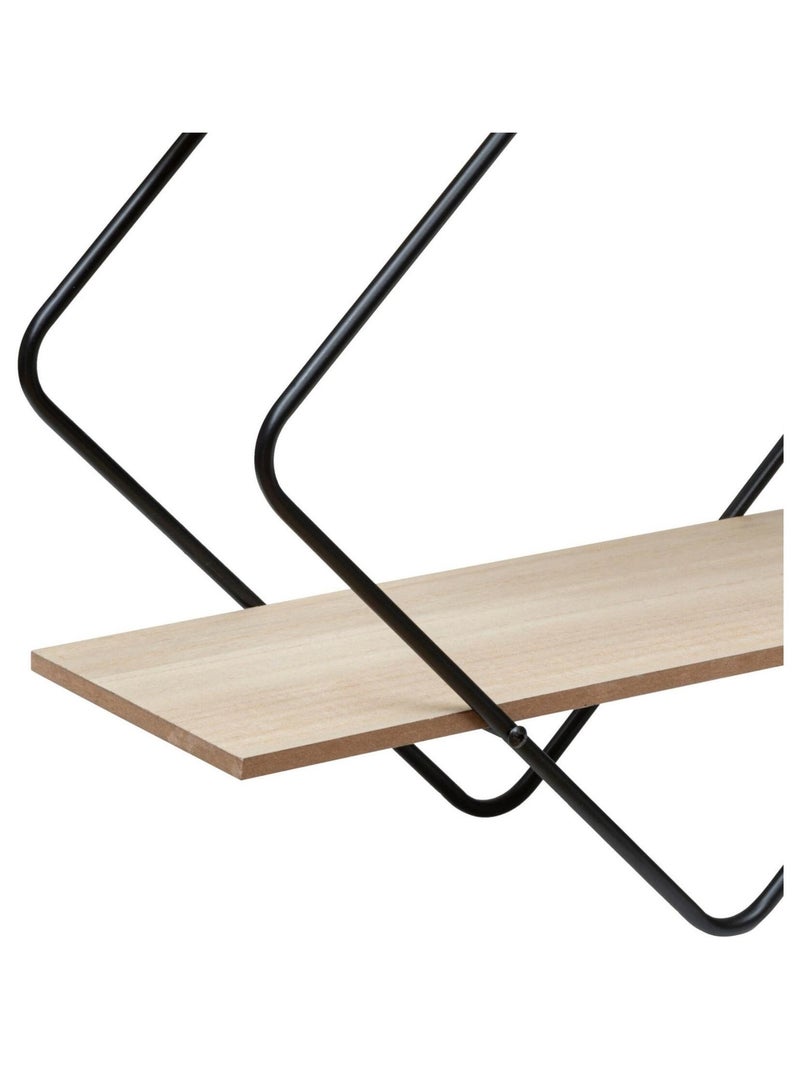 Estantería de metal y madera para colgar Beige - Kiabi