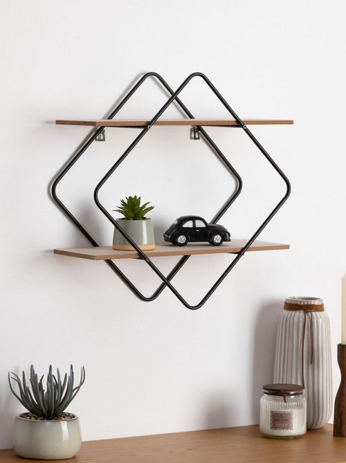 Estantería de metal y madera para colgar - Kiabi