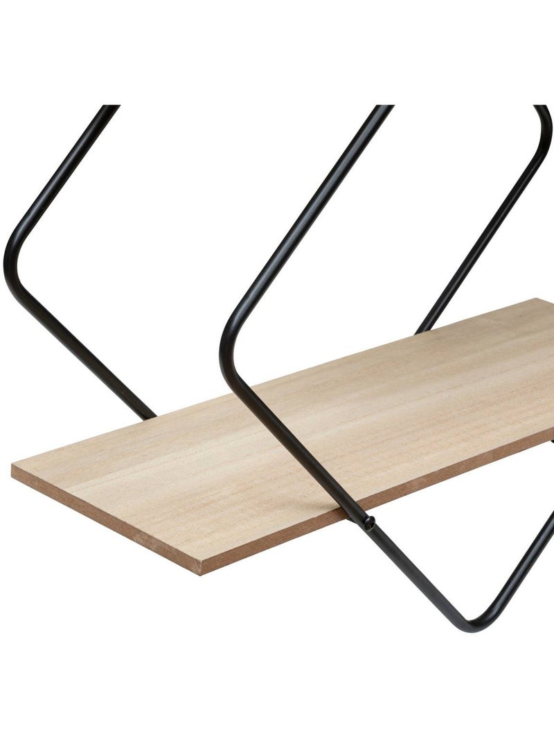 Estantería de metal y madera para colgar Beige - Kiabi