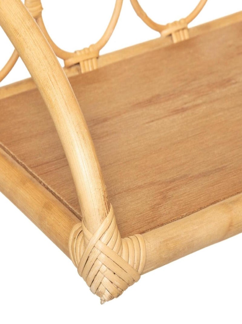 Estantería de pared de ratán Beige - Kiabi