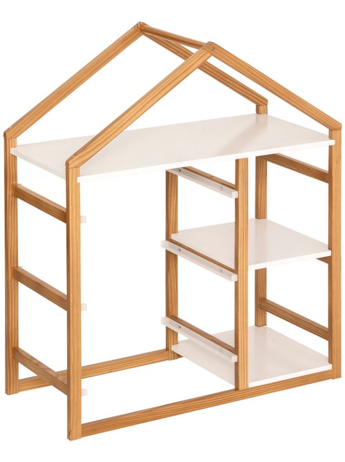Estantería infantil con forma de casa y 3 cajas de almacenamiento - Kiabi
