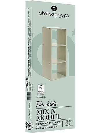 Estantería infantil mix n modul 3 verde 34,5x32x100,5 cm