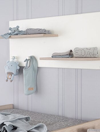 Estantería mural con 2 baldas y 2 perchas 'Felicia' - ROBA