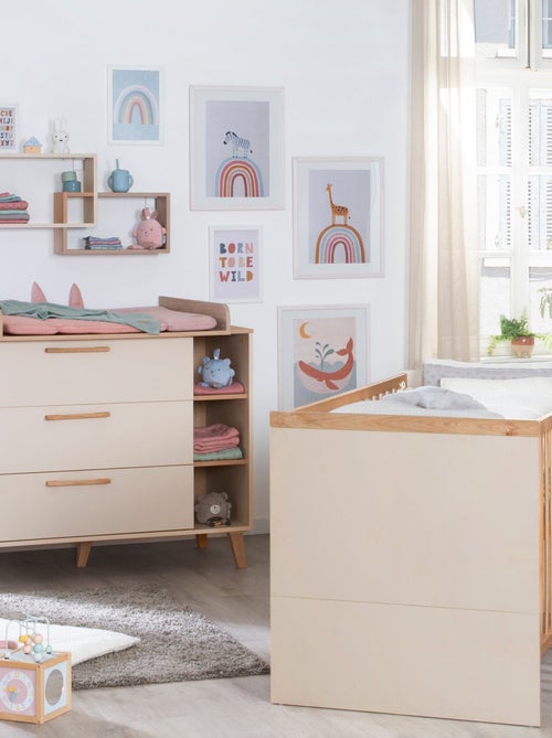 Estantería mural con 2 nichos en melamina para habitación infantil 'Roba jil' - Kiabi