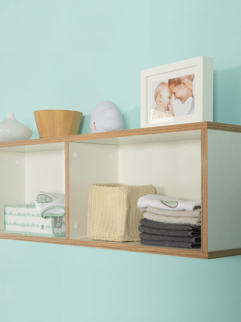 Estantería mural con 2 nichos para habitación infantil 'Finn' - ROBA Blanco - Kiabi