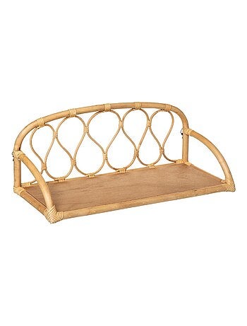 Estantería mural de ratán