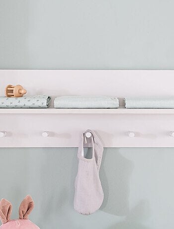Estantería mural en madera con 5 perchas para habitación infantil 'Roba maren 2'