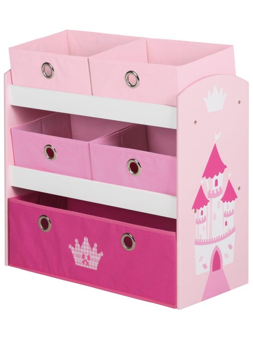 Estantería para juguetes con 5 cajas de tela 'Roba krone' - Kiabi