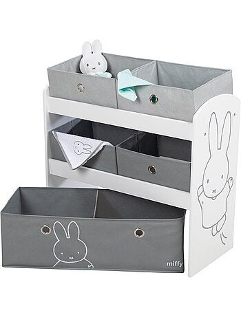 Estantería para juguetes con 5 cajas de tela 'Roba Miffy'