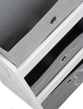 Estantería para juguetes con 5 cajas de tela 'Roba Miffy'