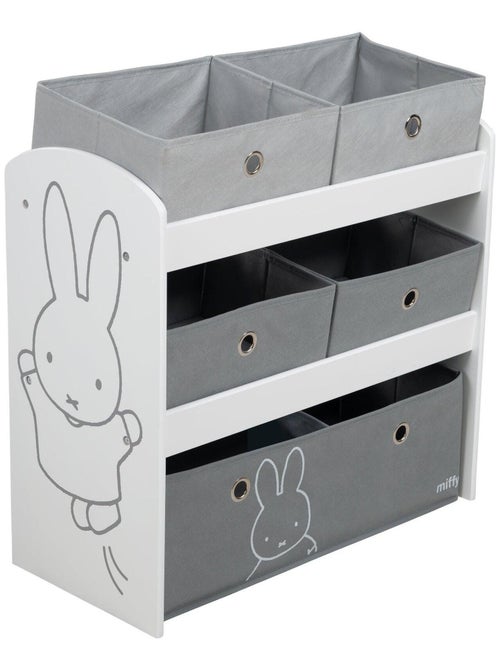 Estantería para juguetes con 5 cajas de tela 'Roba Miffy' - Kiabi