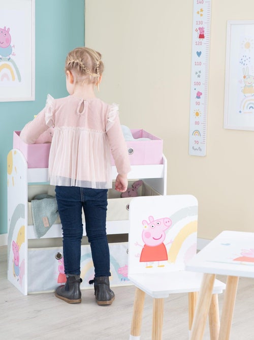 Estantería para juguetes con 5 cajas de tela 'Roba Peppa Pig' - Kiabi