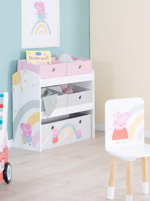 Estantería para juguetes con 5 cajas de tela 'Roba Peppa Pig' - Kiabi