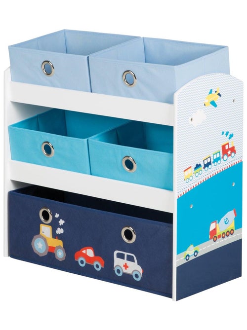 Estantería para juguetes con 5 cajas de tela 'Roba rennfahrer' - Kiabi