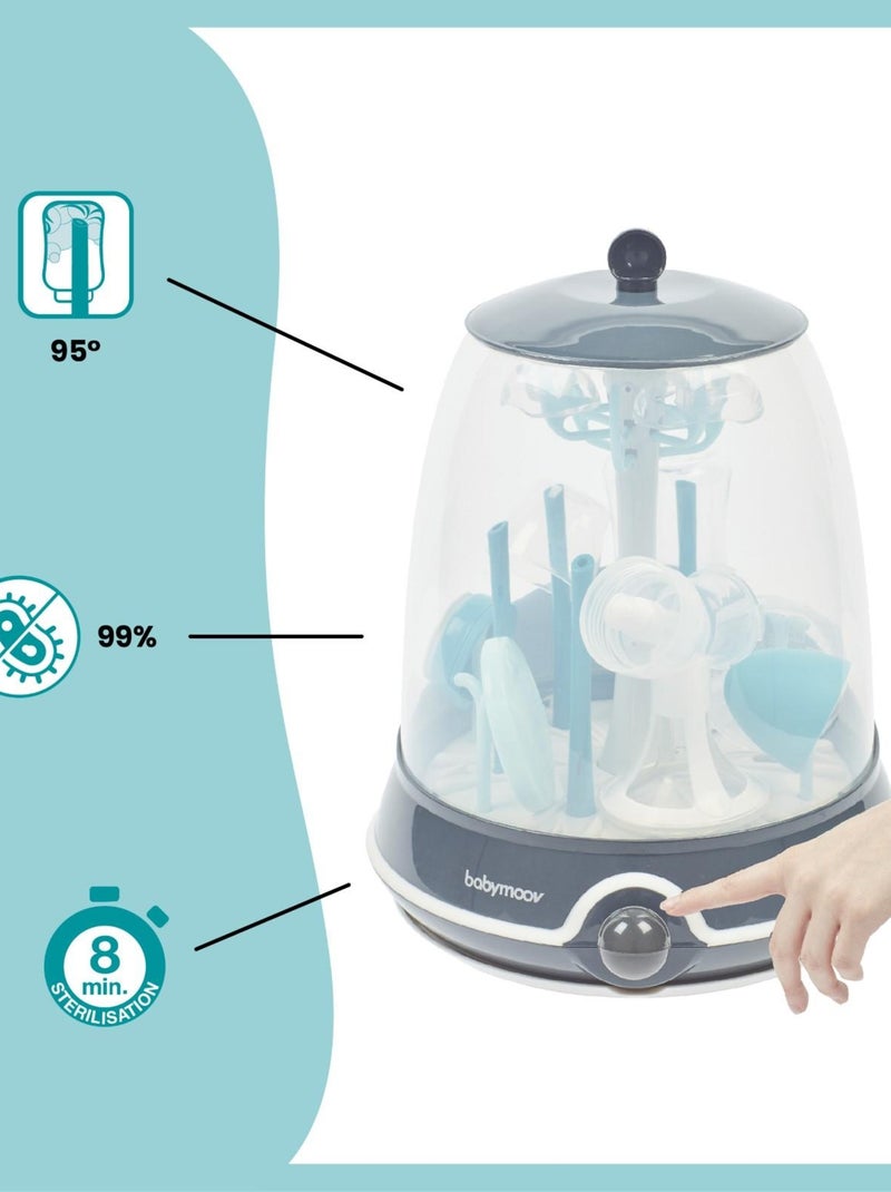 Esterilizador de biberones 2 en 1 «Turbo Steam Plus» de Babymoov Azul - Kiabi
