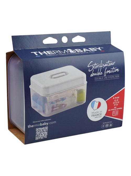 Esterilizador microondas Thermobaby doble función para hasta 4 biberones - Kiabi Esterilizador microondas Thermobaby doble función para hasta 4 biberones - Kiabi