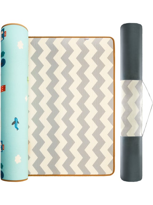Esterilla gateo espuma xpe 180x150cm grosor 2cm doble cara zigzag - Kiabi Esterilla gateo espuma xpe 180x150cm grosor 2cm doble cara zigzag - Kiabi