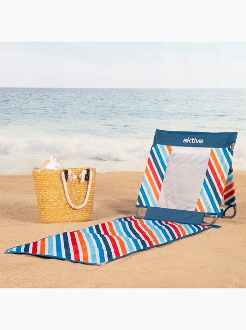 Esterilla playa respaldo reclinable con nevera aktive - Kiabi Esterilla playa respaldo reclinable con nevera aktive - Kiabi