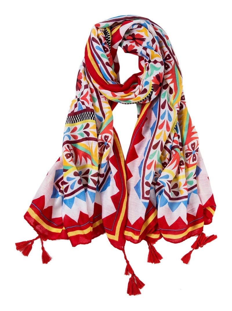 Estola de algodón Greek Summer Athéna Multicolor - Kiabi