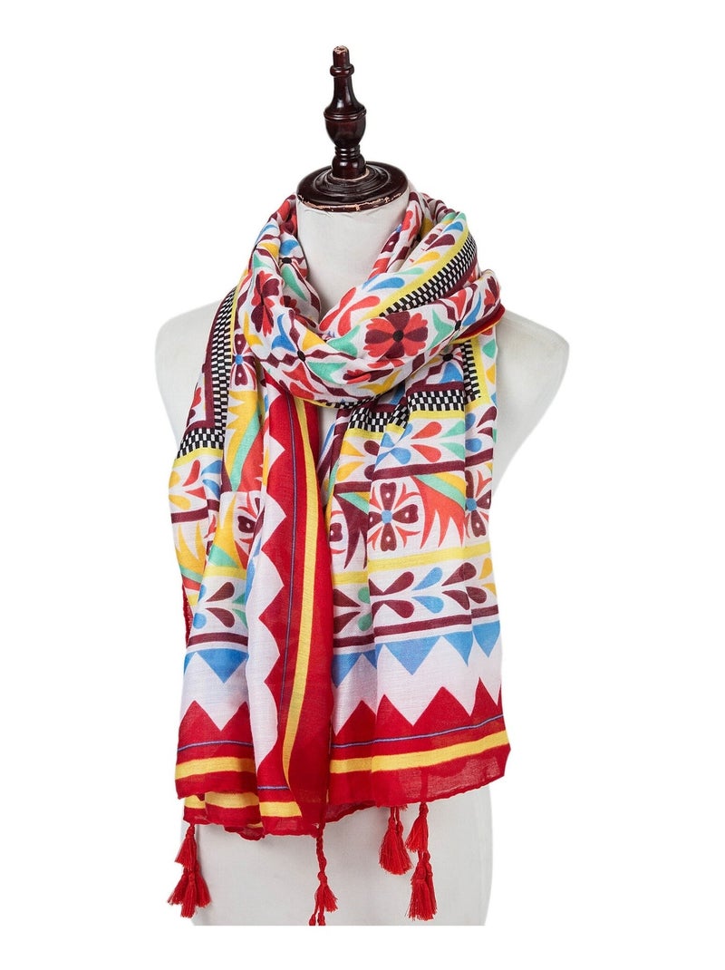 Estola de algodón Greek Summer Athéna Multicolor - Kiabi