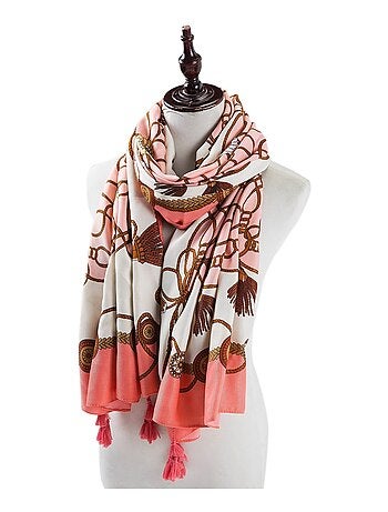 Estola de algodón Light Pink Athéna