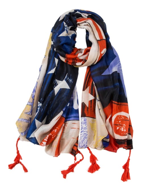 Estola de algodón Red Blue US Athéna - Kiabi Estola de algodón Red Blue US Athéna - Kiabi